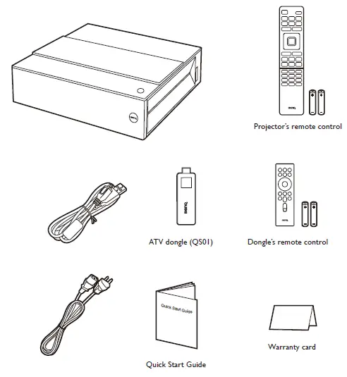 BenQ V7000i Laser TV Projector FIG 1