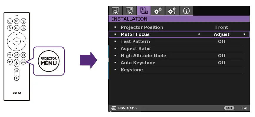 BenQ V7000i Laser TV Projector FIG 18