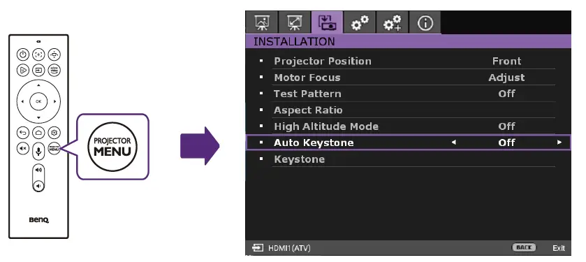 BenQ V7000i Laser TV Projector FIG 19