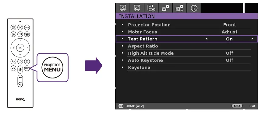 BenQ V7000i Laser TV Projector FIG 21