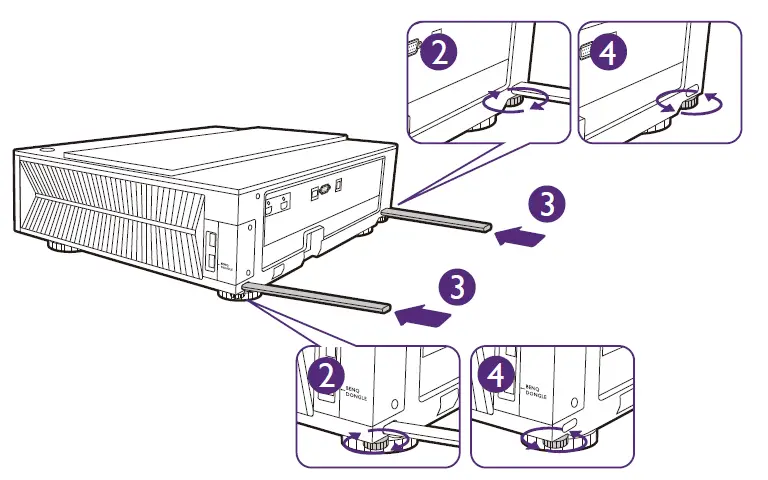 BenQ V7000i Laser TV Projector FIG 28