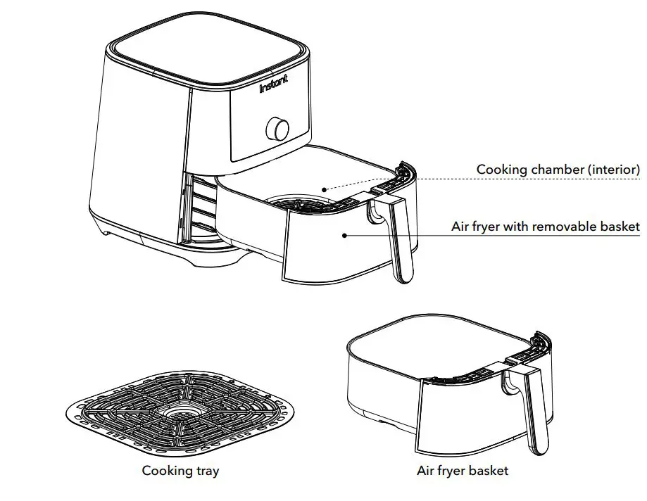Instant B07VHFMZHJ 6 Quart Air Fryer User Manual - Air fryer