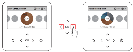 LG MFL68026705 Air To Water Heat Pump - Daily schedule