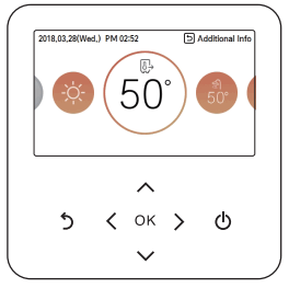 LG MFL68026705 Air To Water Heat Pump - Main screen