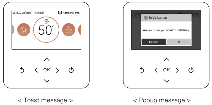 LG MFL68026705 Air To Water Heat Pump - Popup screen
