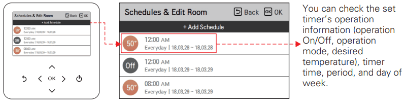 LG MFL68026705 Air To Water Heat Pump - Schedules and Edit