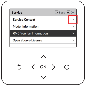 LG MFL68026705 Air To Water Heat Pump - Setting screen 1