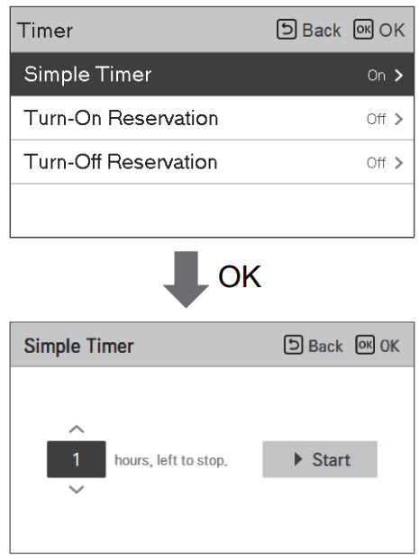 LG MFL68026705 Air To Water Heat Pump - Simple Timer