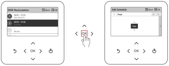 LG MFL68026705 Air To Water Heat Pump - timer information