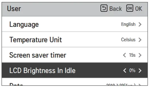 LG MFL68026705 Air To Water Heat Pump - LCD Brightness