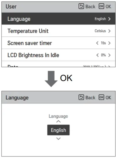 LG MFL68026705 Air To Water Heat Pump - Language