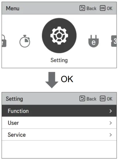 LG MFL68026705 Air To Water Heat Pump - function setting