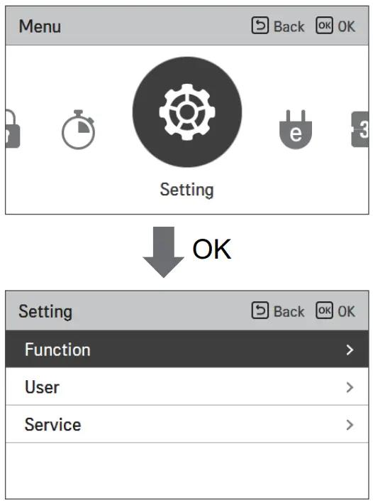 LG MFL68026705 Air To Water Heat Pump - function setting