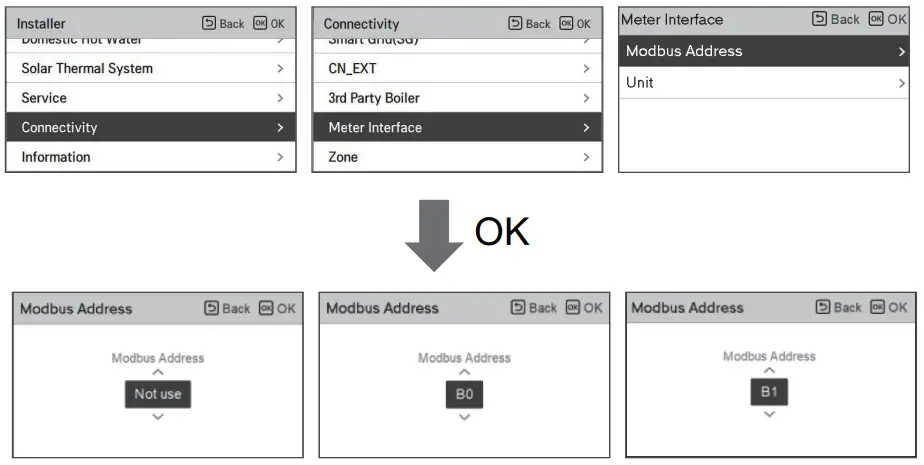 LG MFL68026705 Air To Water Heat Pump - meter interface 1