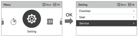 LG MFL68026705 Air To Water Heat Pump - service setting