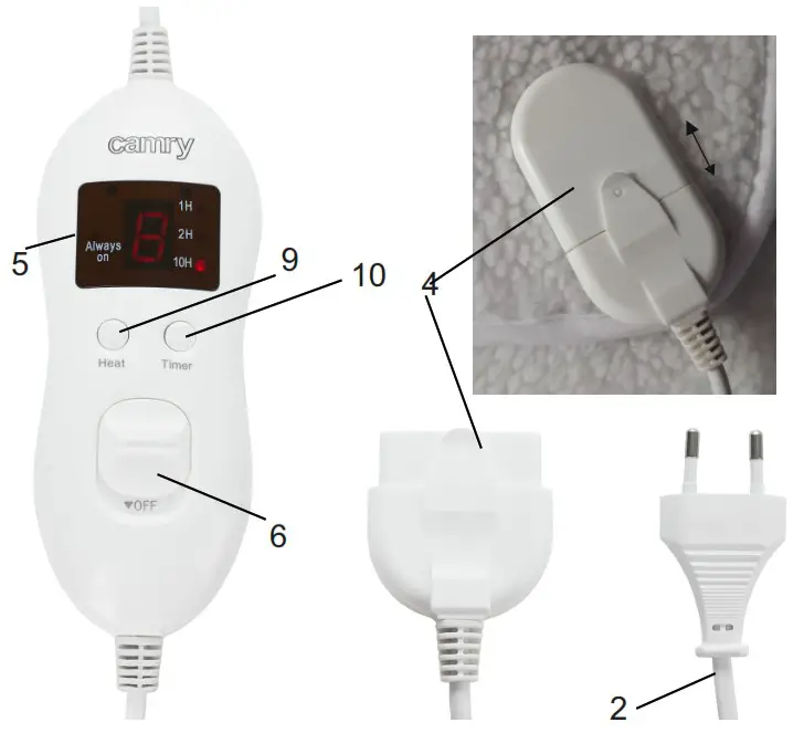 ALDLER EUROPE CR7421 Electric Blanket - overview