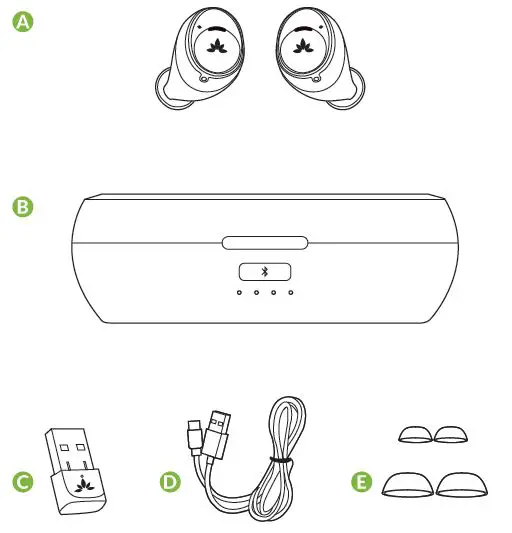 Avantree BTHT-TW130T Ace 130T Wireless USB Adapter Earbud Set-1