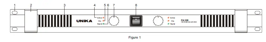UNiKa PA-500 PA-Series Professional Power Amplifiers 1