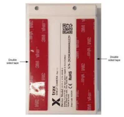 trax Shelf Camera V1.1 2018-01 User Manual - Remove the adhesive cover