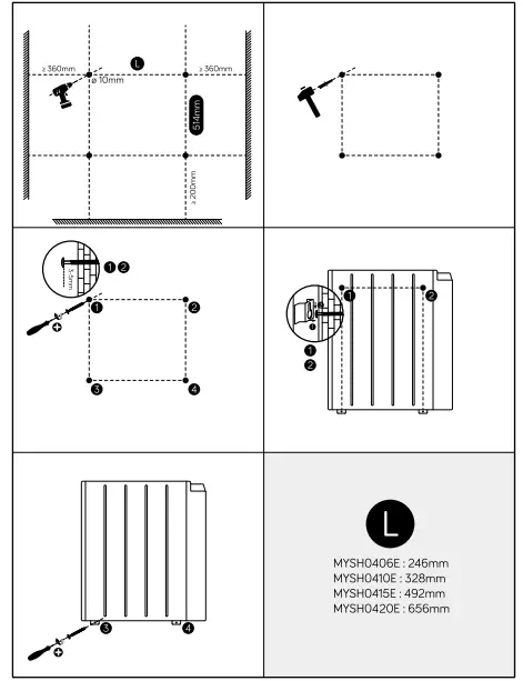 MYLEK MYSH0410E Steel Housing Heater fig 3