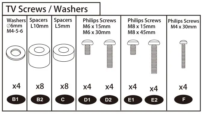 PERLESMITH Medium Full-Motion Tv Wall Mount - Hardware Included 2