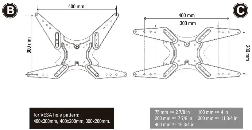 PERLESMITH Medium Full-Motion Tv Wall Mount - STEP 3.2