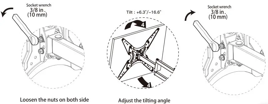 PERLESMITH Medium Full-Motion Tv Wall Mount - STEP 7