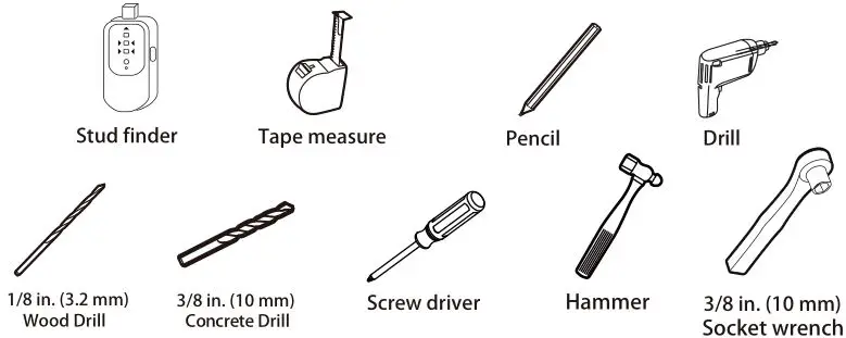 PERLESMITH Medium Full-Motion Tv Wall Mount - Tools Needed