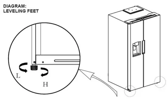 COSMO COS-SBSR263RHSS 26.3 cu. ft. Side-by-Side Refrigerator with Ice Maker & Water Dispenser 1