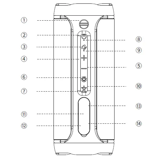 Zhiqi M8 Portable Wireless Bluetooth Speaker fig 2