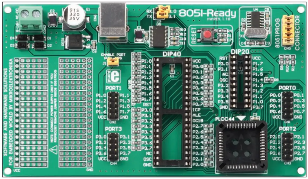 MikroE 8051-Ready Additional Board - fig 4
