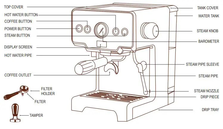 Bodon EM101 Espresso Machine 2