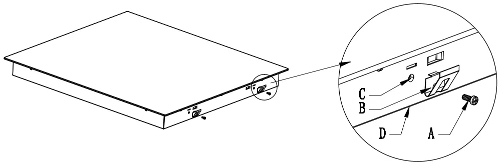 CANDY CEH6DXECTT Ceramic Hob - installation equipment 2
