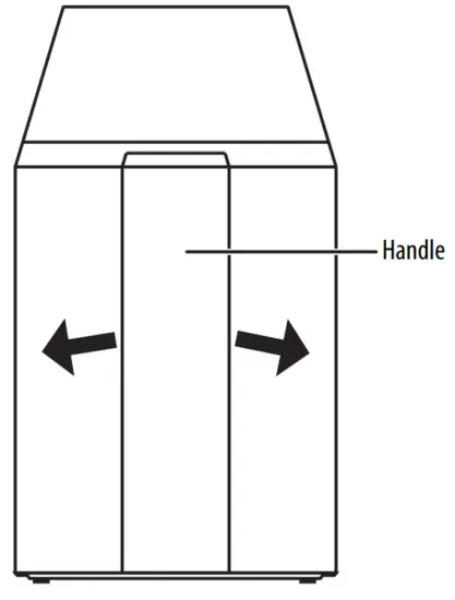 INSIGNIA NS OCF55SS2 24 Inch Outdoor Compact Refrigerator - handle