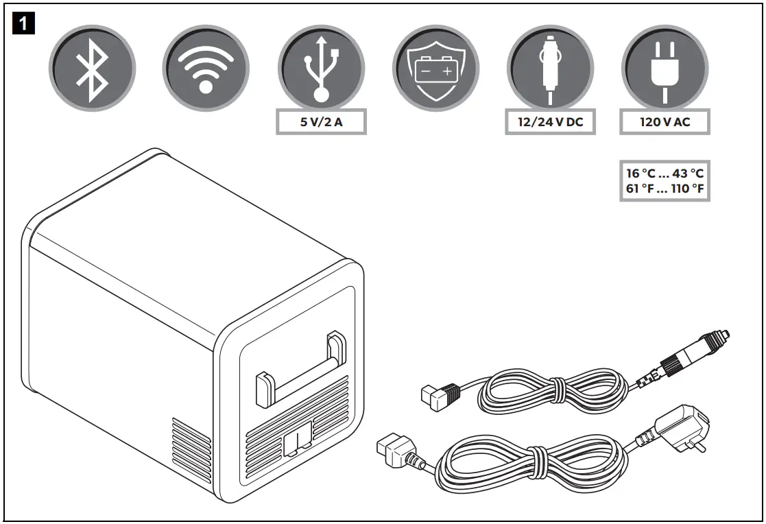 DOMETIC CFX335 Mobile Compressor Cooler - fig1