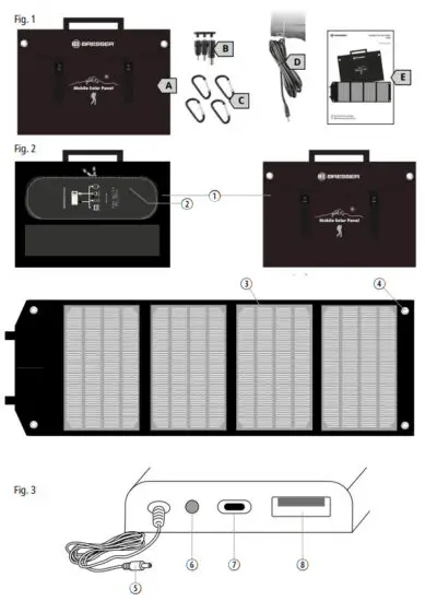 BRESSER 3810070 120W Mobile Solar Panel - figure 1