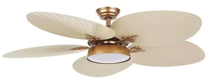 BELIANI 4808G Ceiling Fan with Light Gold BORMEJO -