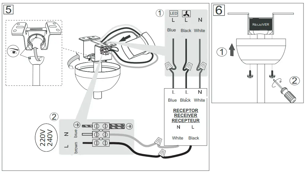 BELIANI 4808G Ceiling Fan with Light Gold BORMEJO -fig4