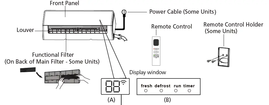 Inventor ΝUVI-09WF AIR CONDITIONING SYSTEMS wall mounted FIG 3