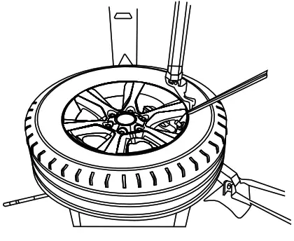 Launch Tech LTR-01 Metal Valve RF-Sensor - . Dismounting the tire