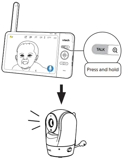 vtech Full Color Pan and Tilt HD Video baby again