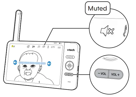 vtech Full Color Pan and Tilt HD Video operation