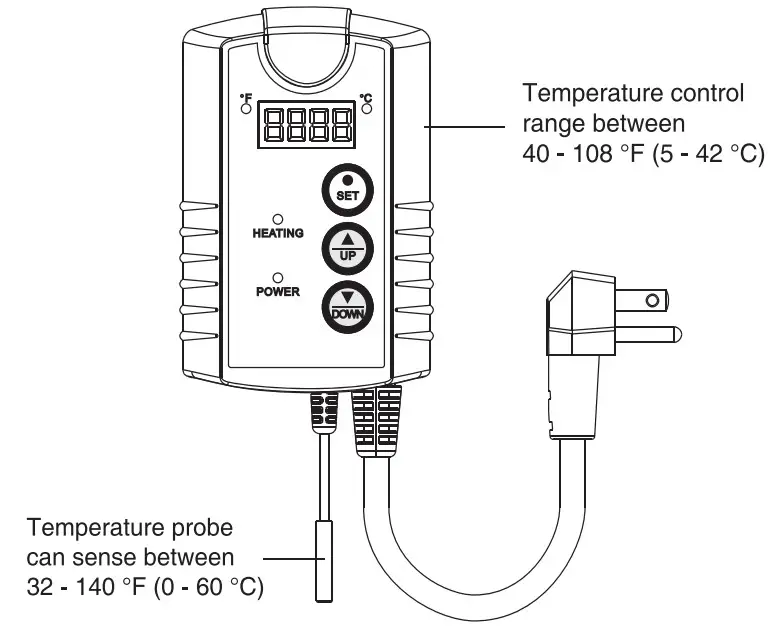 BN LINK T7B Digital Heat Mat Thermostat Controller