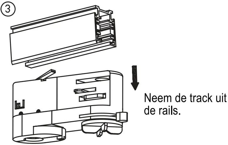 INTERLIGHT 5023 Colour Drop Track Spots 15W Track Light LED - DE INSTALLATION 2