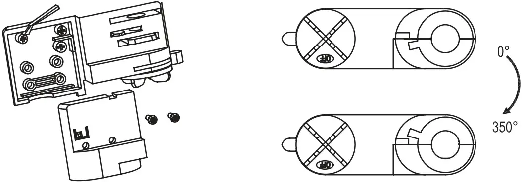 INTERLIGHT 5023 Colour Drop Track Spots 15W Track Light LED - LED trackspot