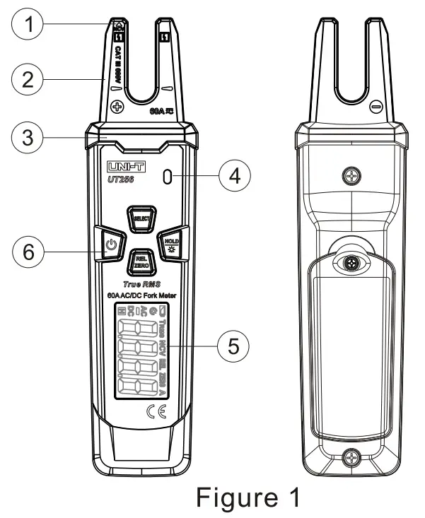 UNI T UT256 60A AC DC Fork Meter - FIG 5