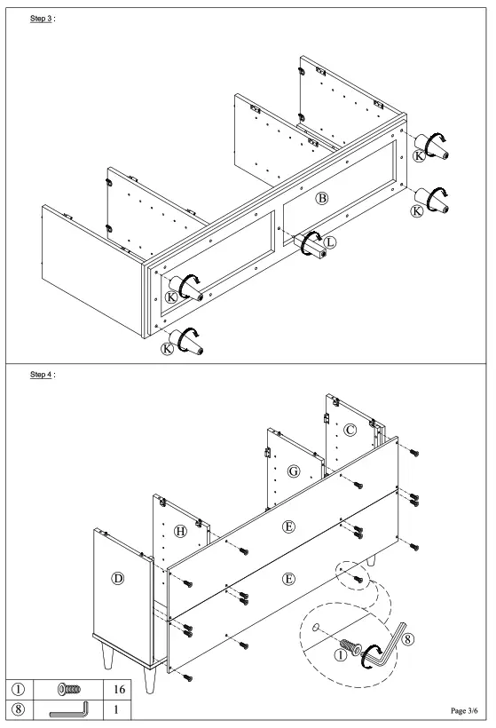 merax EC SBW 6201 White Large Storage Space Sideboard - fig19