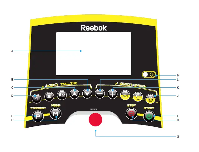 Reebok GT30 One Series Treadmill fig 6