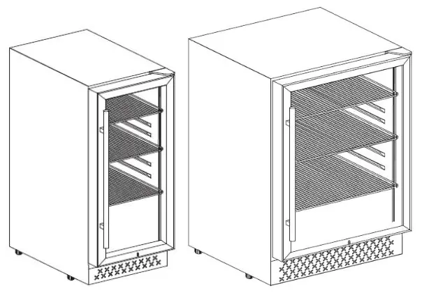 TYLZA TYBC150 BUILT IN BEVERAGE COOLER