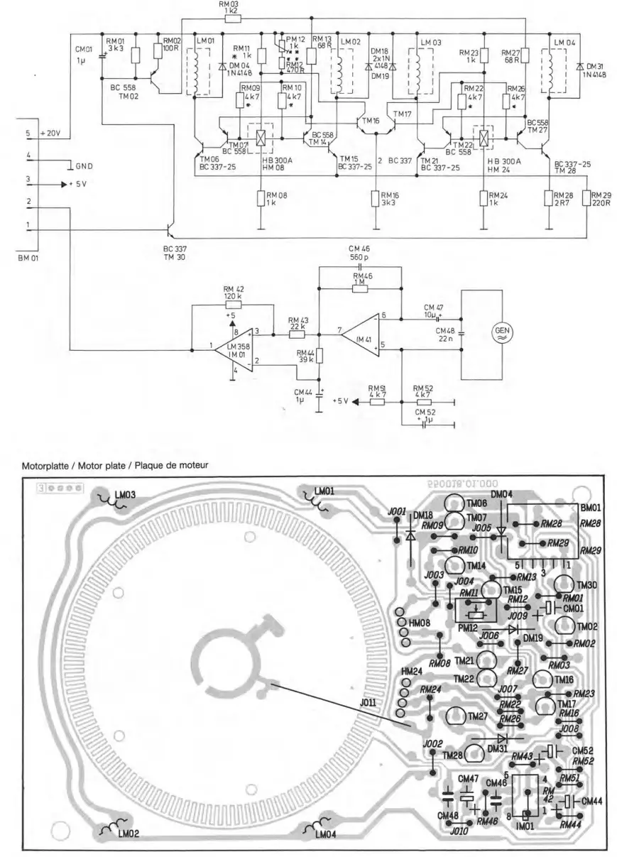 Dual CS 610 Q Turntable - Diagram 1